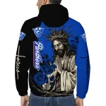 georgia state panthers jesus roses blue black windbreaker jacket best selling