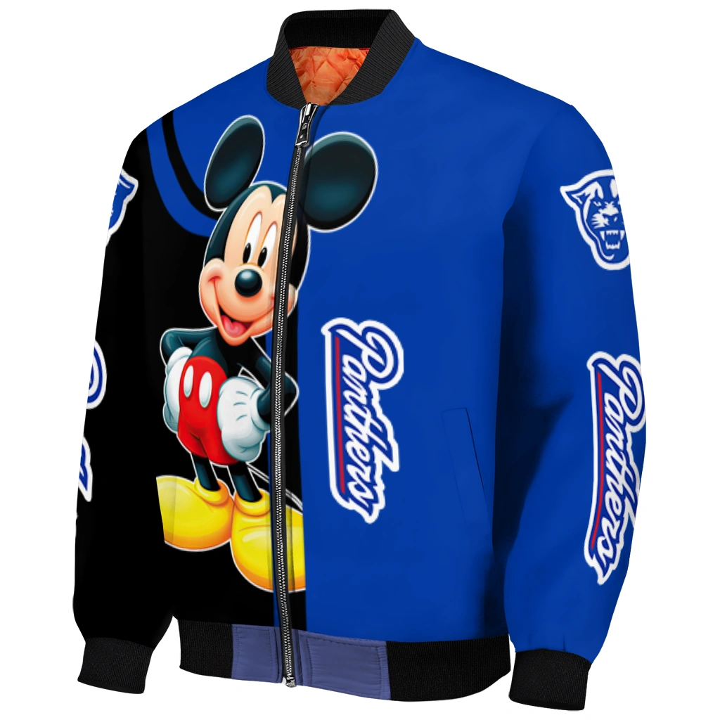 georgia state panthers mickey mouse blue bomber jacket fashion forward georgia state panthers mickey mouse blue bomber jacket fashion forward