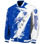 georgia state panthers ripped bolt blue white varsity jacket best selling