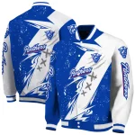 georgia state panthers ripped bolt blue white varsity jacket best selling