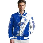 georgia state panthers ripped bolt blue white varsity jacket best selling