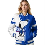 georgia state panthers snoopy attitude blue varsity jacket best selling
