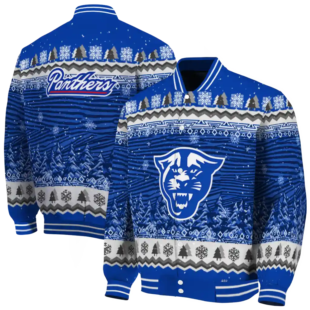 georgia state panthers snowy pines blue varsity jacket fashion forward georgia state panthers snowy pines blue varsity jacket fashion forward