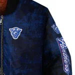 georgia state panthers torn texture print blue black bomber jacket best selling