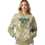 georgia tech yellow jackets dynamic rings gold varsity jacket best selling