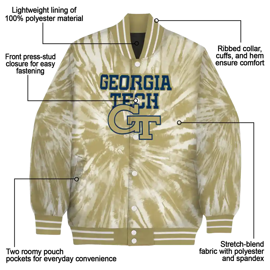 georgia tech yellow jackets dynamic rings gold varsity jacket new arrival georgia tech yellow jackets dynamic rings gold varsity jacket new arrival