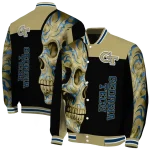 georgia tech yellow jackets fire skull gold black varsity jacket best selling