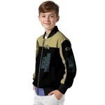 georgia tech yellow jackets intricate skull gold black bomber jacket best selling