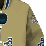 georgia tech yellow jackets mickey mouse gold varsity jacket best selling