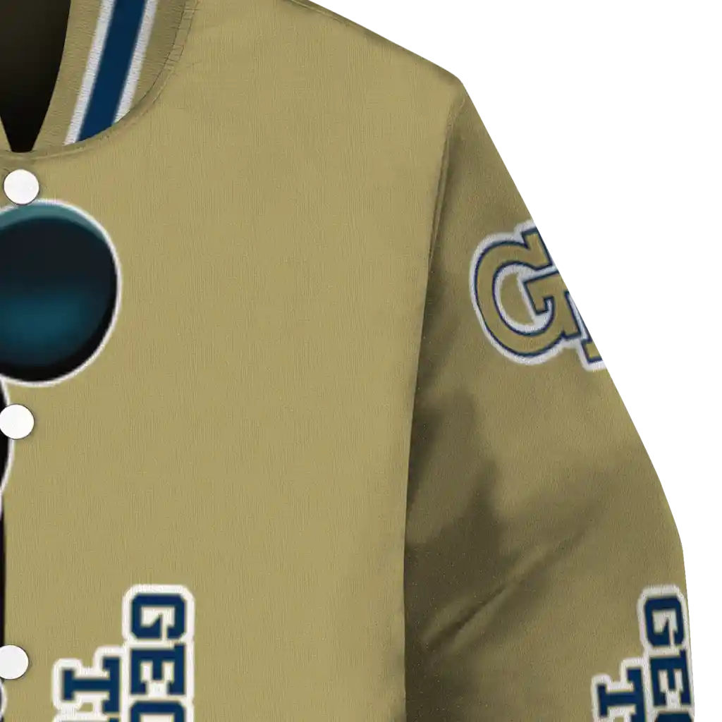 georgia tech yellow jackets mickey mouse gold varsity jacket premium grade georgia tech yellow jackets mickey mouse gold varsity jacket premium grade