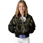 georgia tech yellow jackets skull bite gold black bomber jacket best selling