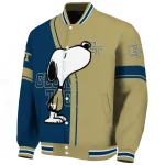 georgia tech yellow jackets snoopy attitude gold varsity jacket best selling