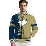 georgia tech yellow jackets snoopy attitude gold varsity jacket best selling