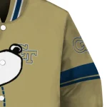georgia tech yellow jackets snoopy attitude gold varsity jacket best selling