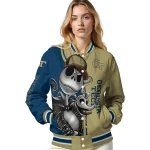 georgia tech yellow jackets spooky grin gold varsity jacket best selling