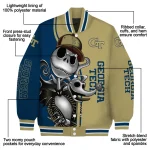 georgia tech yellow jackets spooky grin gold varsity jacket best selling