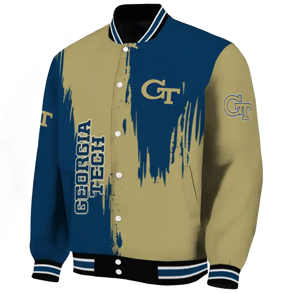 georgia tech yellow jackets urban mark gold varsity jacket best selling georgia tech yellow jackets urban mark gold varsity jacket best selling