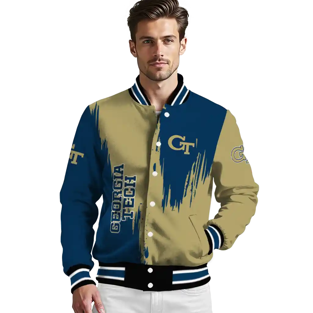 georgia tech yellow jackets urban mark gold varsity jacket high quality georgia tech yellow jackets urban mark gold varsity jacket high quality