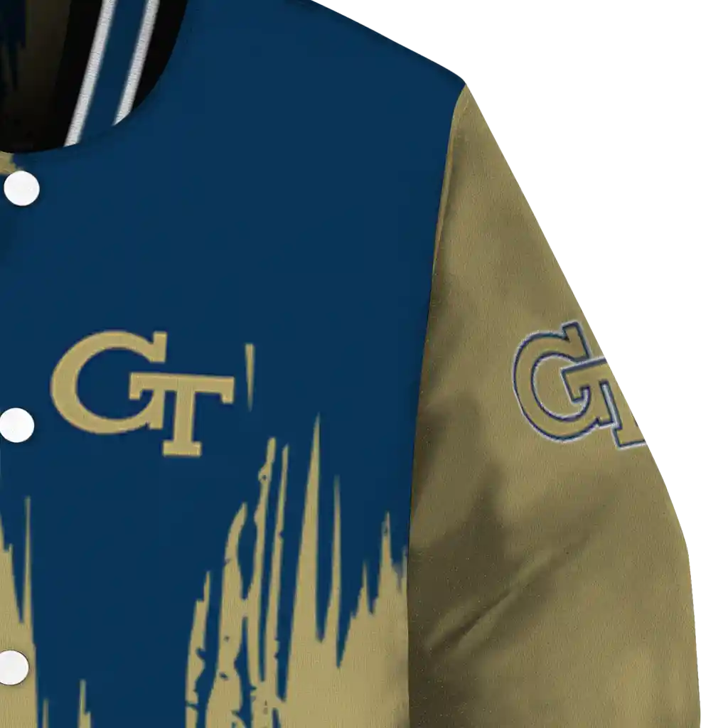 georgia tech yellow jackets urban mark gold varsity jacket premium grade georgia tech yellow jackets urban mark gold varsity jacket premium grade