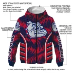 gonzaga bulldogs dynamic heat wave blue windbreaker jacket best selling