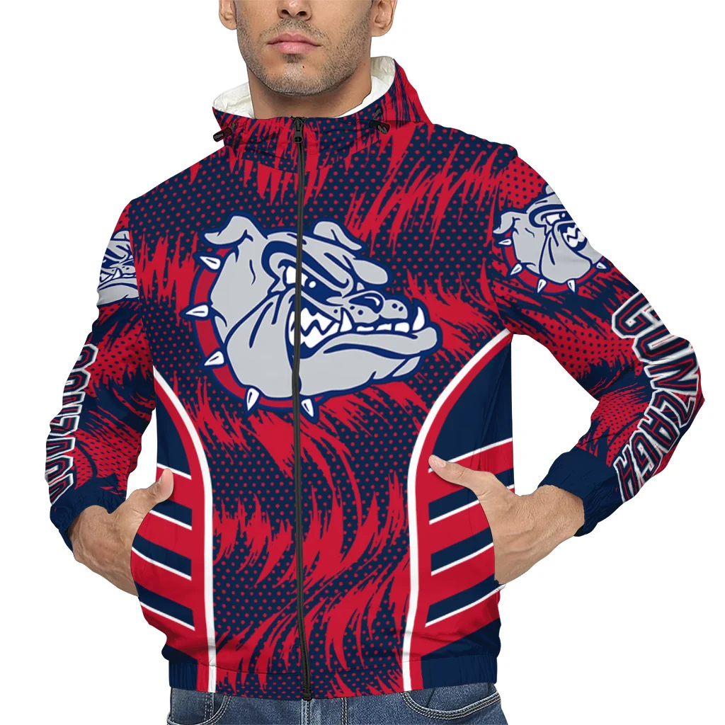gonzaga bulldogs dynamic heat wave blue windbreaker jacket top rated gonzaga bulldogs dynamic heat wave blue windbreaker jacket top rated