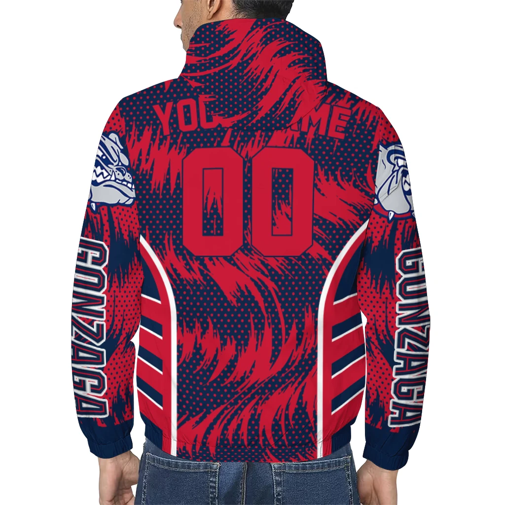 gonzaga bulldogs dynamic heat wave blue windbreaker jacket trendy gonzaga bulldogs dynamic heat wave blue windbreaker jacket trendy