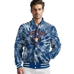 houston astros dynamic rings blue varsity jacket best selling