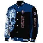 houston astros intricate skull blue black varsity jacket best selling