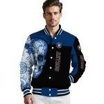 houston astros intricate skull blue black varsity jacket best selling