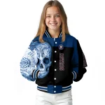 houston astros intricate skull blue black varsity jacket best selling
