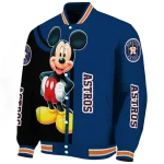 houston astros mickey mouse blue varsity jacket best selling