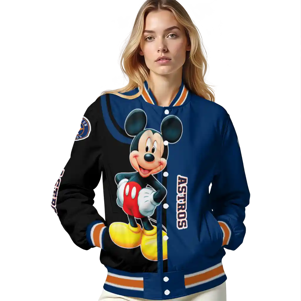houston astros mickey mouse blue varsity jacket latest model houston astros mickey mouse blue varsity jacket latest model