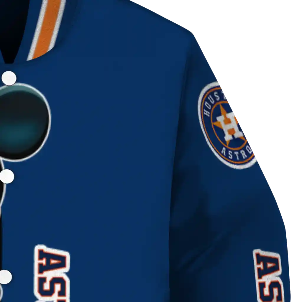 houston astros mickey mouse blue varsity jacket premium grade houston astros mickey mouse blue varsity jacket premium grade
