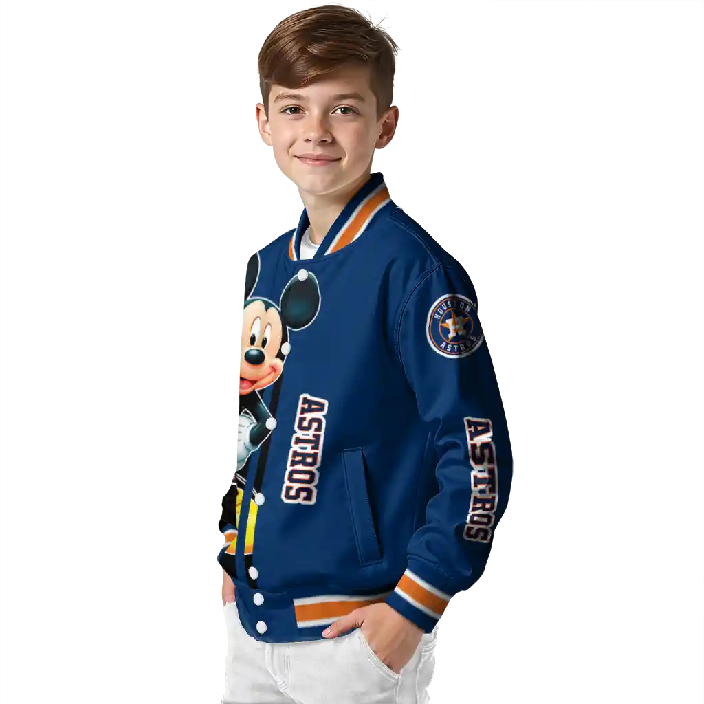 houston astros mickey mouse blue varsity jacket trendy houston astros mickey mouse blue varsity jacket trendy