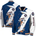 houston astros ripped bolt blue white varsity jacket best selling
