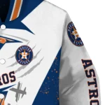 houston astros ripped bolt blue white varsity jacket best selling
