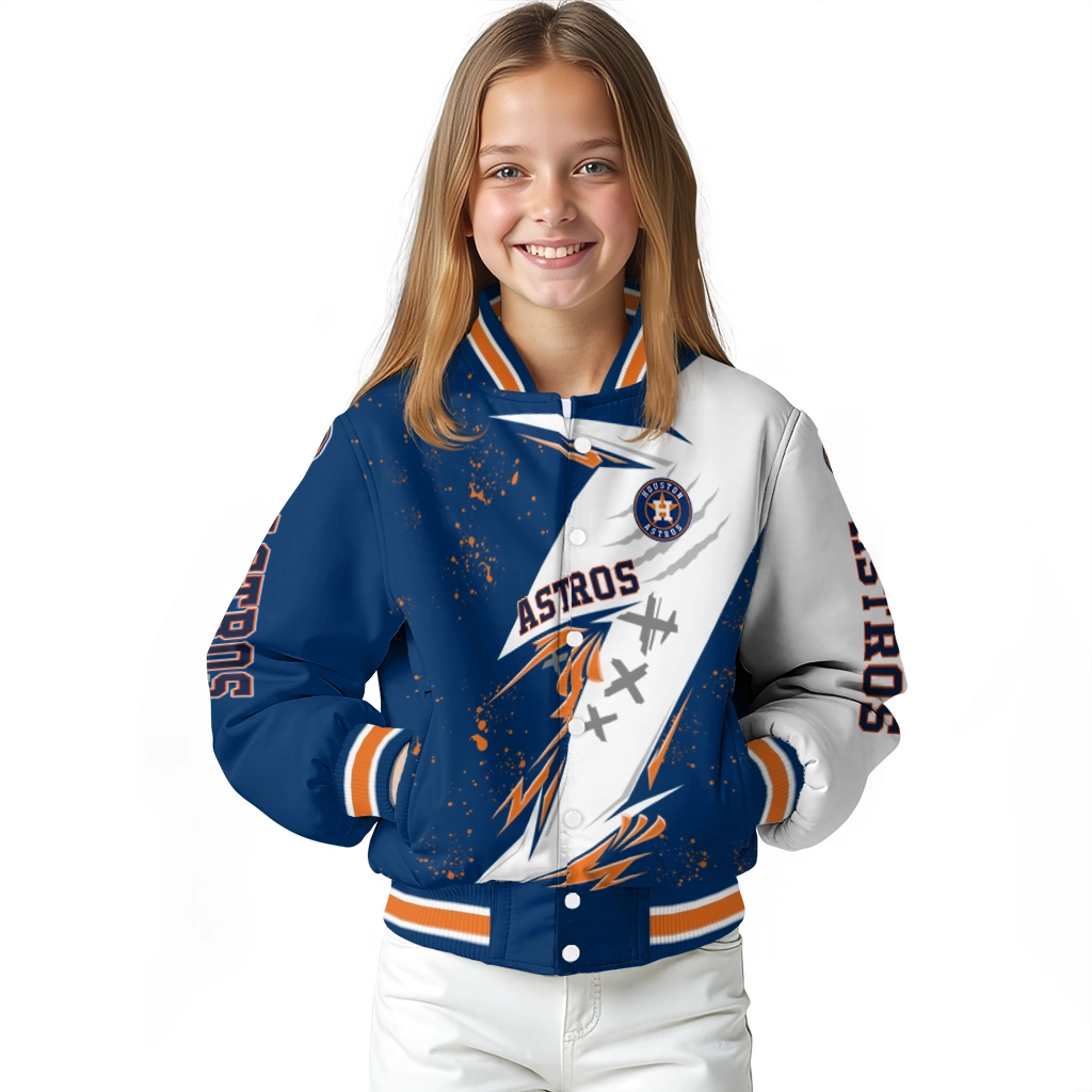 houston astros ripped bolt blue white varsity jacket top rated houston astros ripped bolt blue white varsity jacket top rated