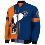 houston astros snoopy attitude blue bomber jacket best selling