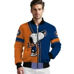 houston astros snoopy attitude blue bomber jacket best selling