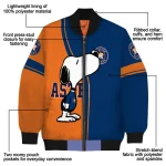 houston astros snoopy attitude blue bomber jacket best selling