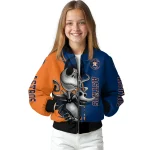 houston astros spooky grin blue bomber jacket best selling