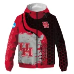houston cougars grid streak red black windbreaker jacket best selling