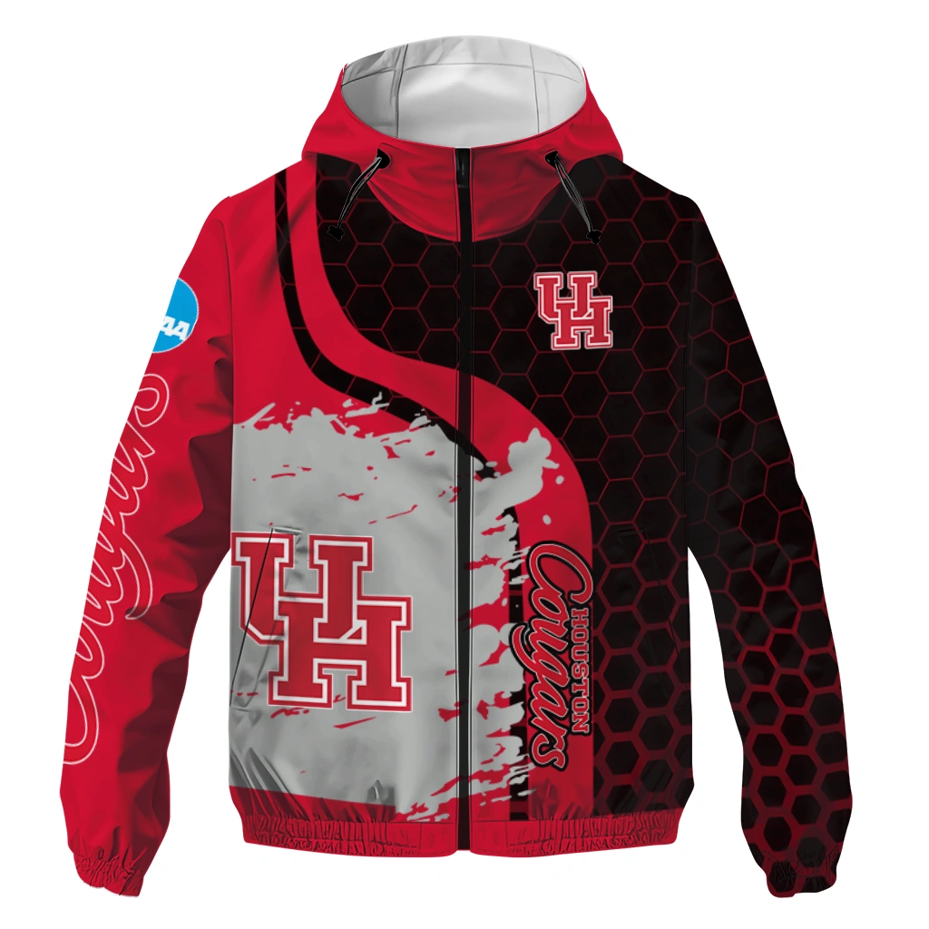 houston cougars grid streak red black windbreaker jacket best selling houston cougars grid streak red black windbreaker jacket best selling