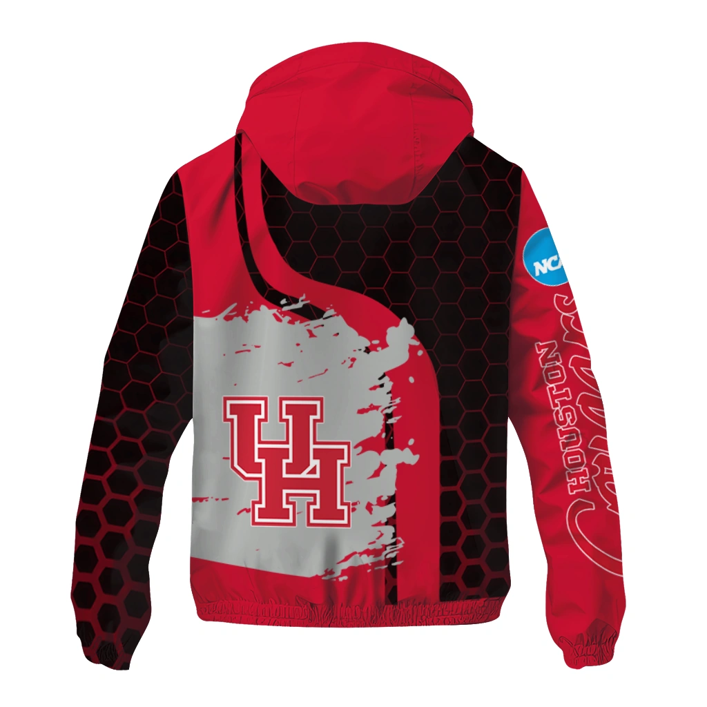 houston cougars grid streak red black windbreaker jacket fashion forward houston cougars grid streak red black windbreaker jacket fashion forward