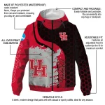 houston cougars grid streak red black windbreaker jacket best selling