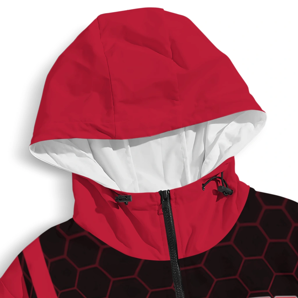 houston cougars grid streak red black windbreaker jacket premium grade houston cougars grid streak red black windbreaker jacket premium grade