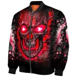 houston cougars inferno skull red black bomber jacket best selling
