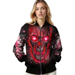 houston cougars inferno skull red black bomber jacket best selling
