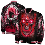 houston cougars inferno skull red black varsity jacket best selling