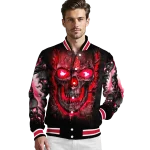 houston cougars inferno skull red black varsity jacket best selling